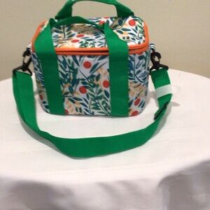 A on bug guard insulated cooler tote bag with adjustable strap